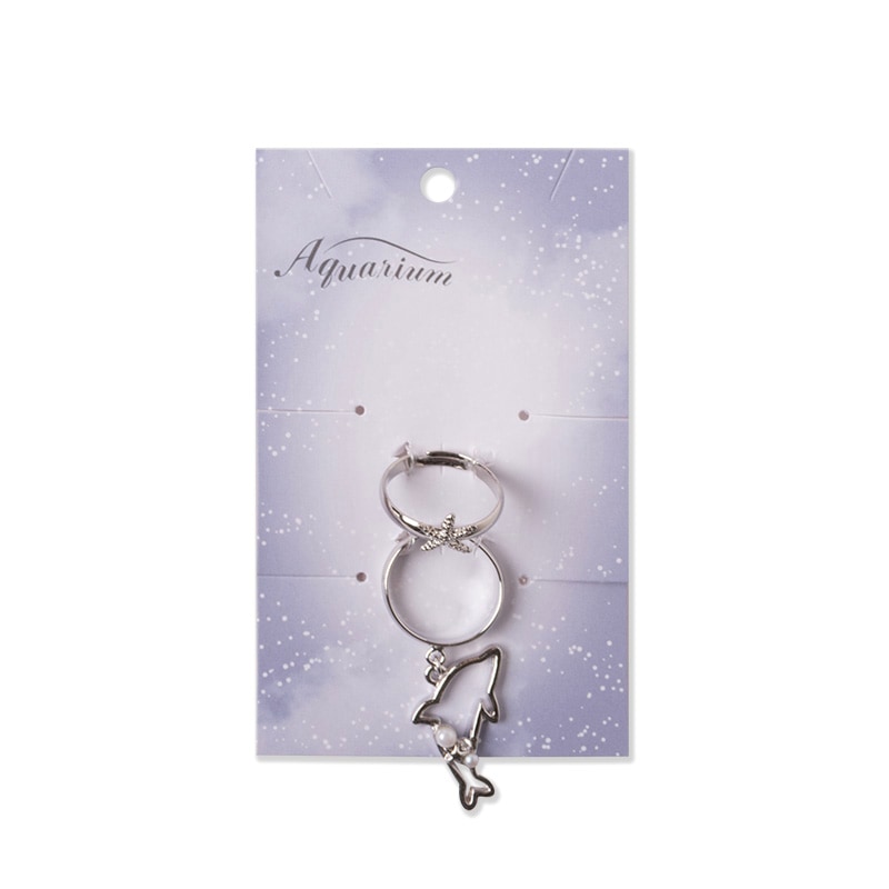 リング2個セット イルカ (シルバー)