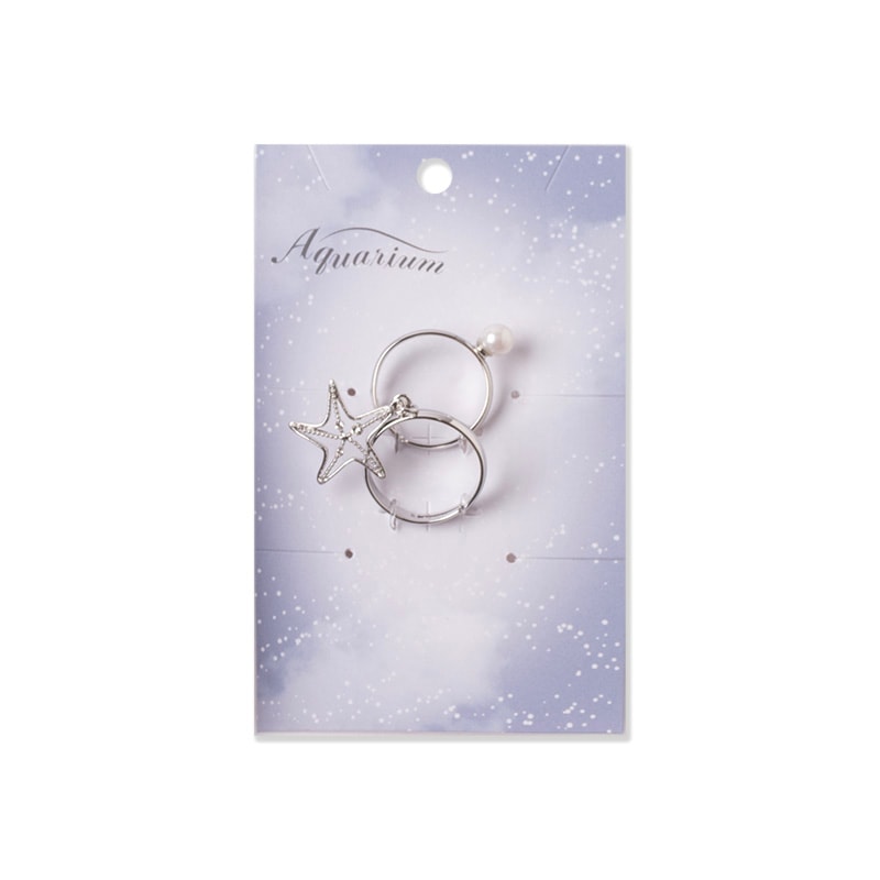 リング2個セット ヒトデ(シルバー)