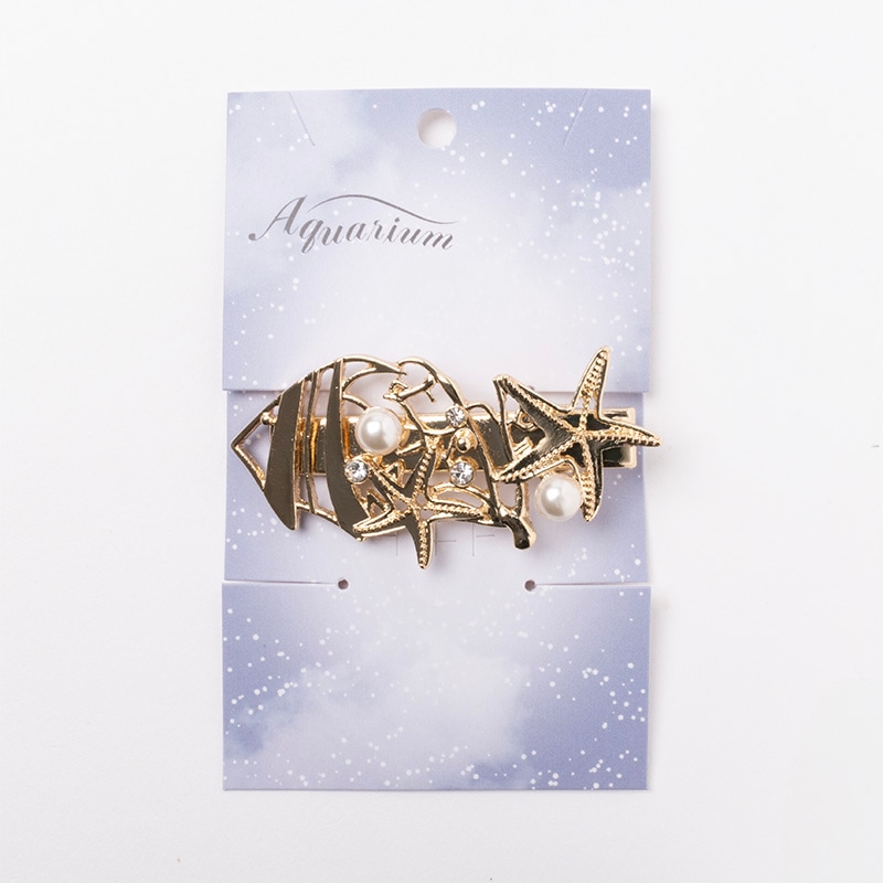 前髪クリップ ヒトデミックス  (ゴールド)