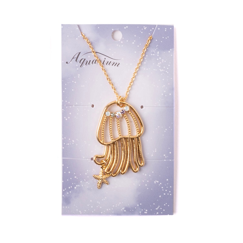 ネックレス クラゲ大 (ゴールド)