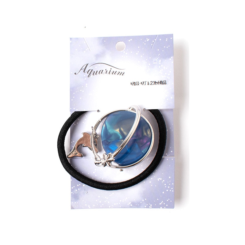 ユニバースヘアゴム イルカ (シルバー）