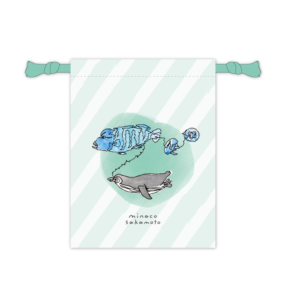 巾着minaco sakamoto