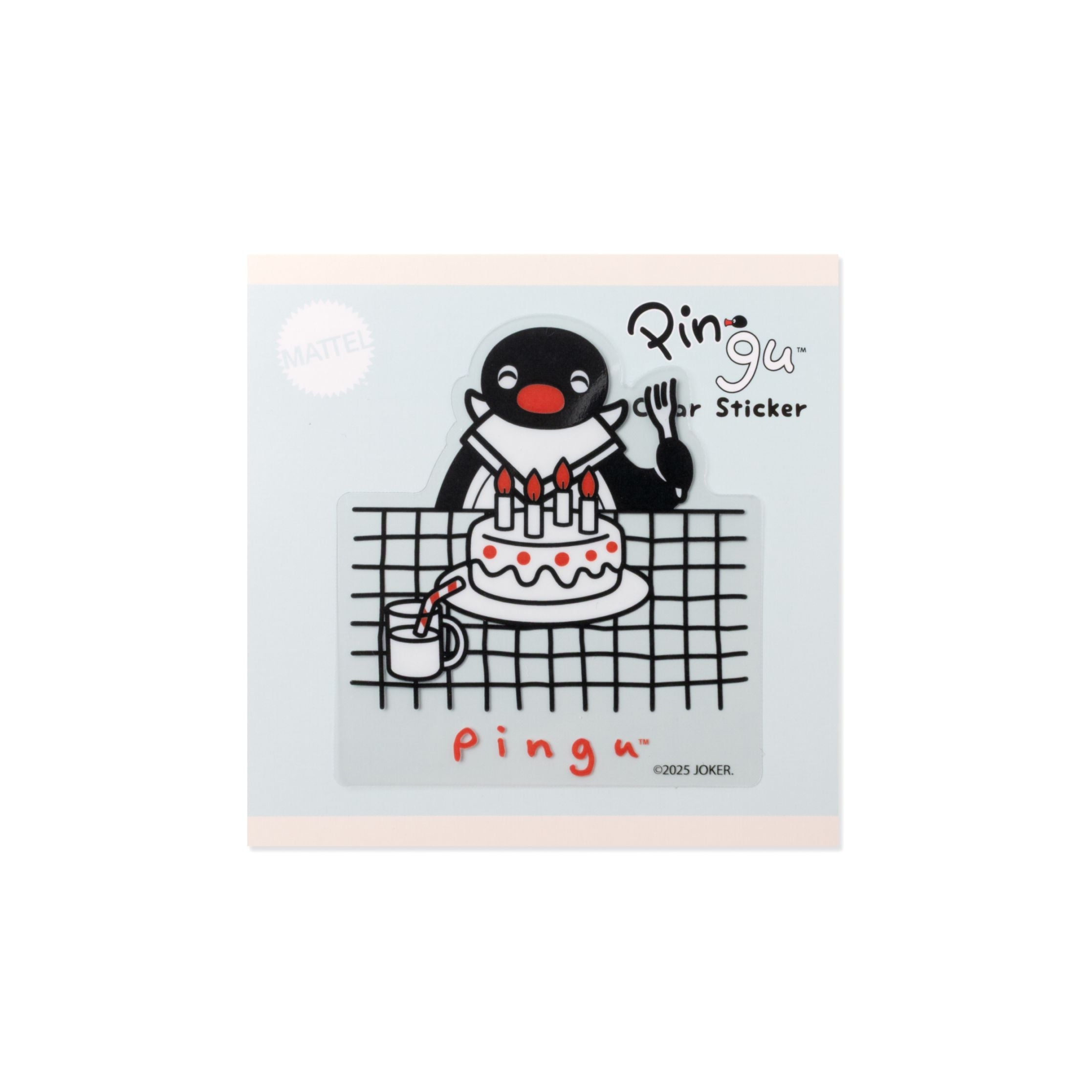 クリアステッカー ピングー ケーキ