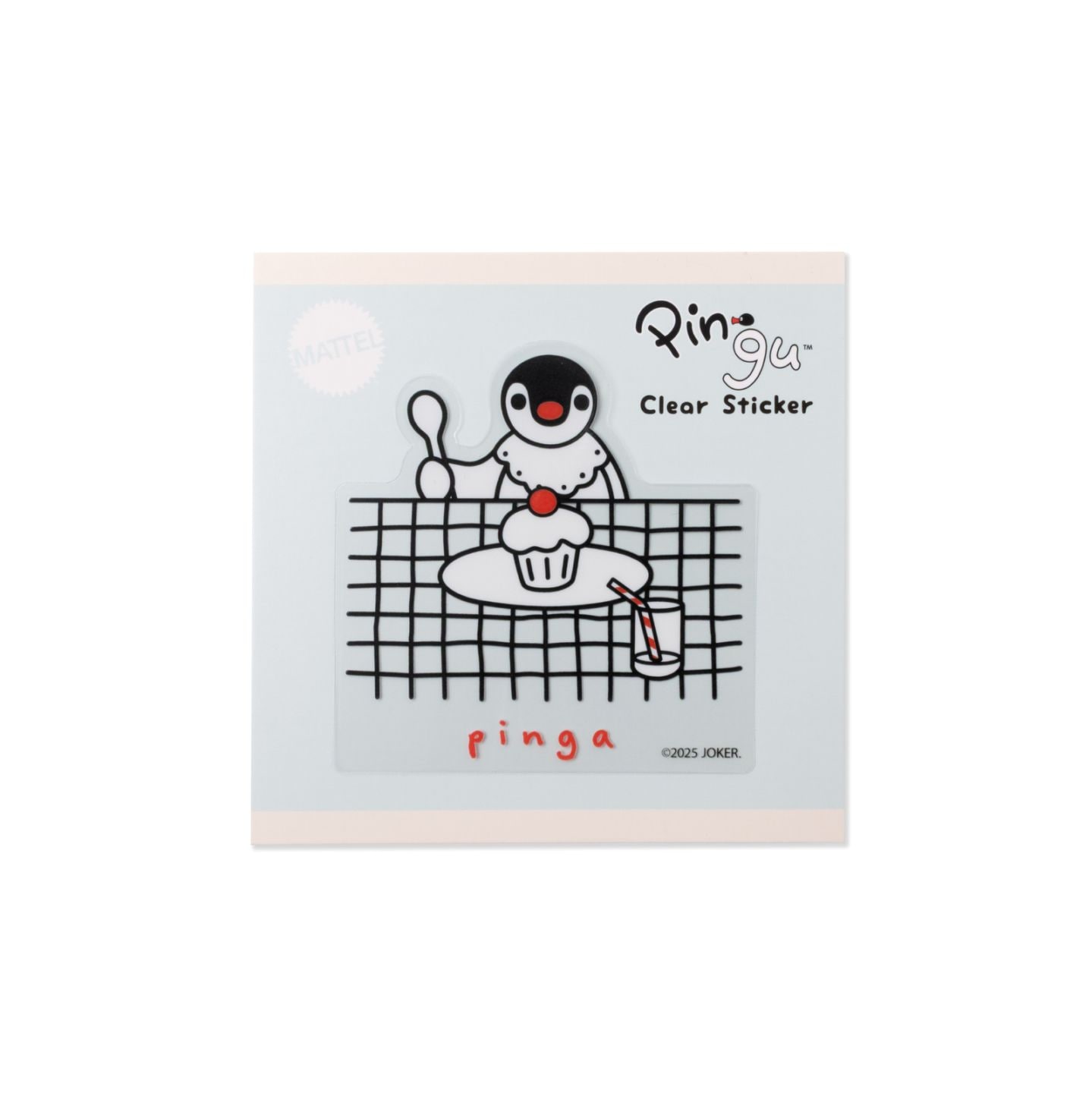 クリアステッカー　ピンガ　ケーキ