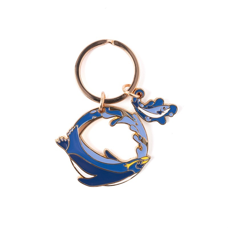 ２連メタルキーホルダー（イワトビペンギン）