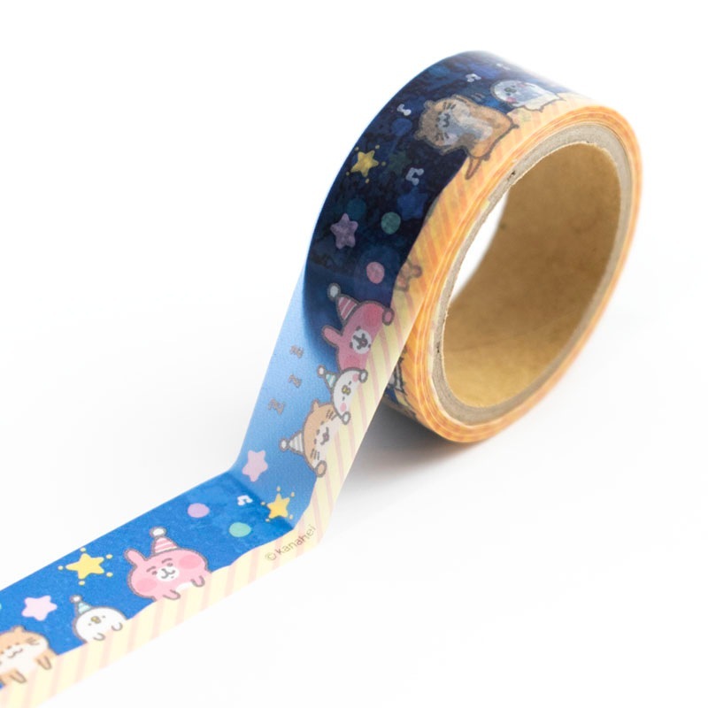 ピスケ&うさぎ 透明マスキングテープ (カワウソ)