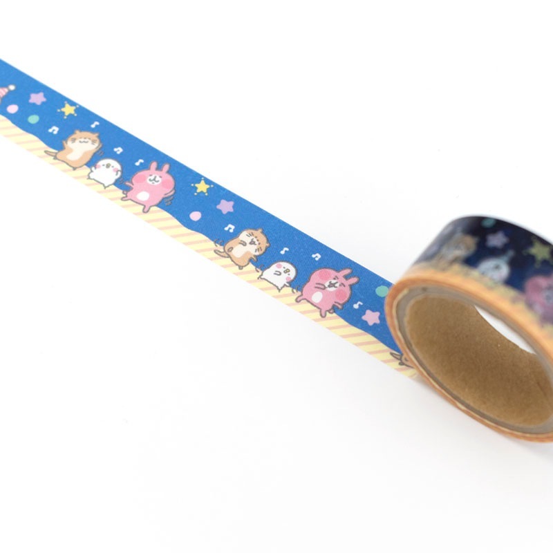 ピスケ&うさぎ 透明マスキングテープ (カワウソ)