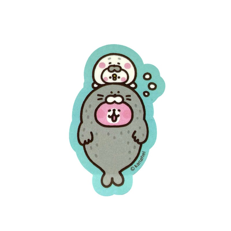 ピスケ&うさぎ ステッカー (アザラシ)