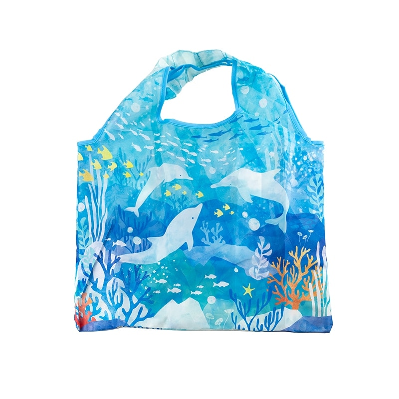 エコバック（イルカ水彩） | 水族館 | ntrl.online -ニュートラル