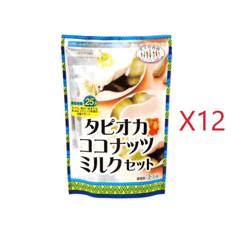 タピオカココナッツミルクセット 120g×12入 | 小売用商品,箱