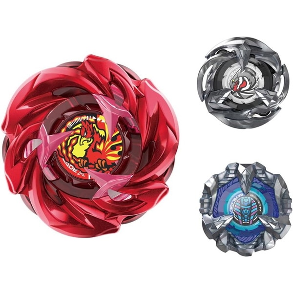 絶版　ベイブレードX フェニックスフェザー 3個 フェニックスラダー　おまけ付 BEYBLADE X ベイブレードX UX-07 フェニックスラダーデッキセット