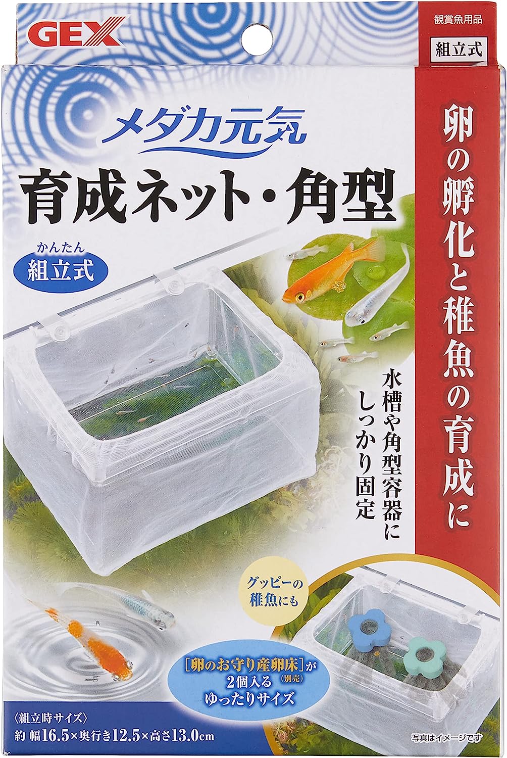 ジェックス GEX メダカ元気 育成ネット角型 隔離用ケース卵