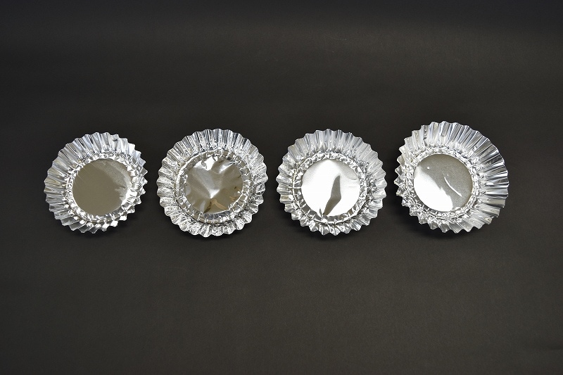 アルミケース マドレーヌ 8号 浅口 合紙あり 12μ※薄手（1セット1,000枚