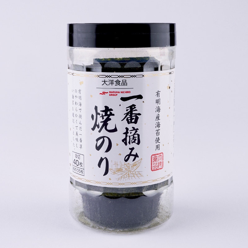 卓上一番摘み焼のり40枚｜明太子と味付け海苔 ときどきたらこ