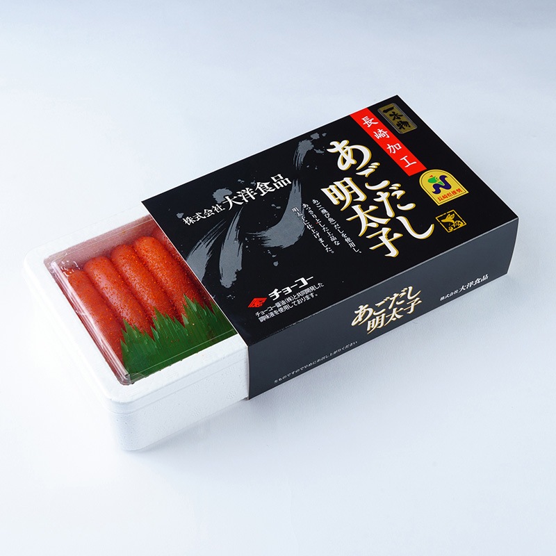 あごだし明太子 1本物　500g化粧箱入り