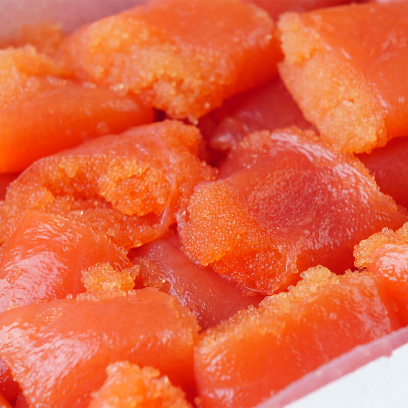 あごだしたらこ 切子 500g化粧箱入り