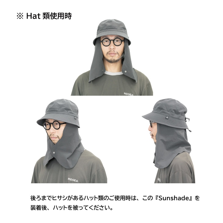 RIDGE MOUNTAIN GEAR サンシェード　 グレー&ブラック RIDGE MOUNTAIN GEAR サンシェード グレー&ブラック Sunshade
