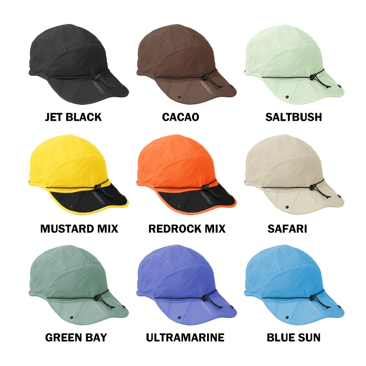 PARAPACK パラパック P-CAP P-キャップ ワンサイズ(頭囲 36-62cm) つば