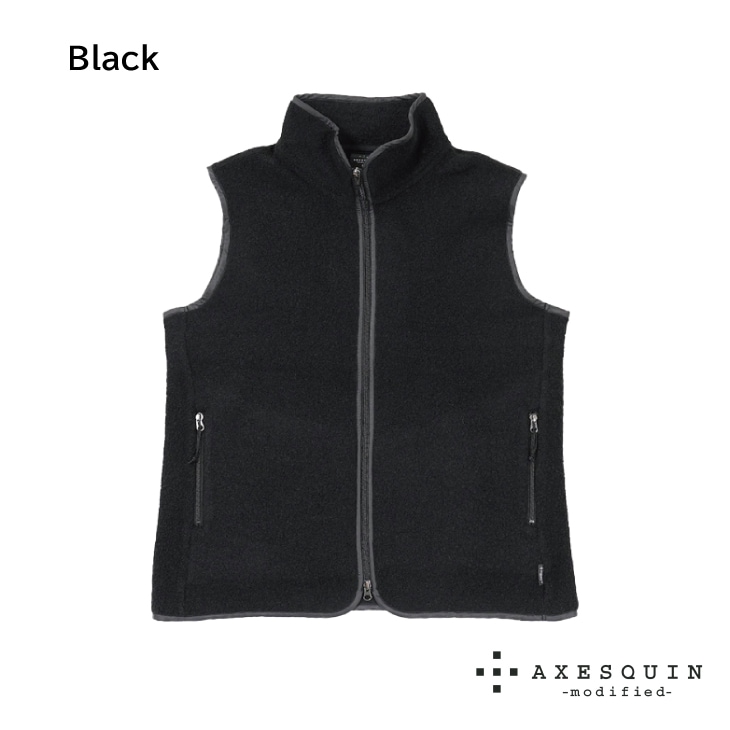 WOOL BOA VEST Black ウールボアベスト ブラック ボアフリースベスト