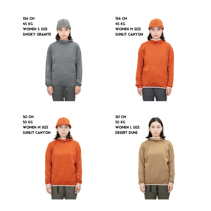 Power Stretch Pull Hoodie (Women) - Sunlit Canyon <font size=