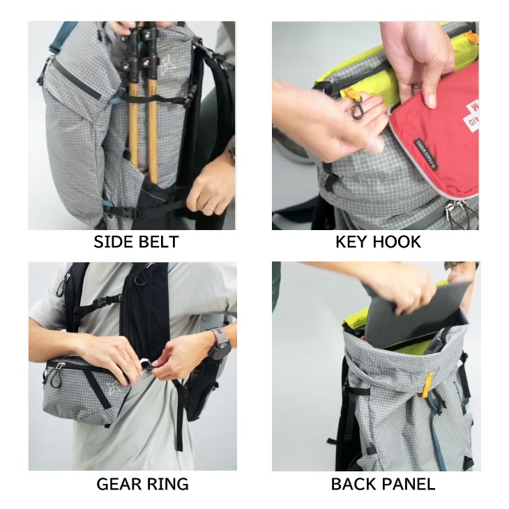 ZENN25 Gray ゼン25 グレー 容量:約25L+5L バックパック | ブランド
