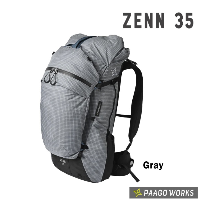 ZENN35 Gray ゼン35 グレー 容量:約30L+5L バックパック | ブランド