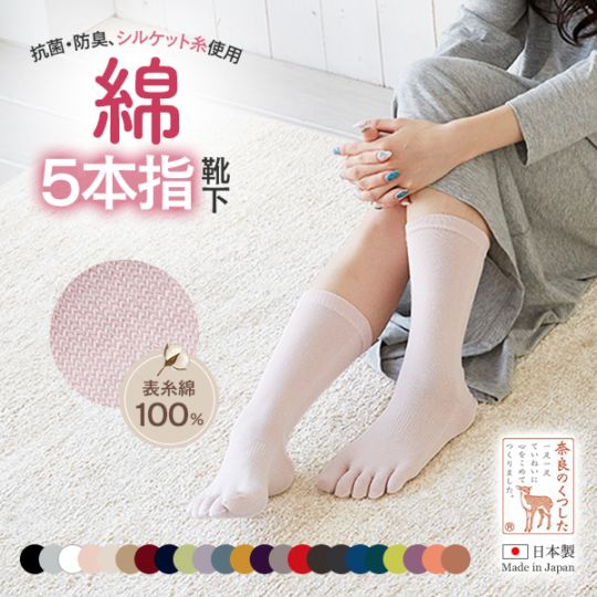 綿5本指靴下
