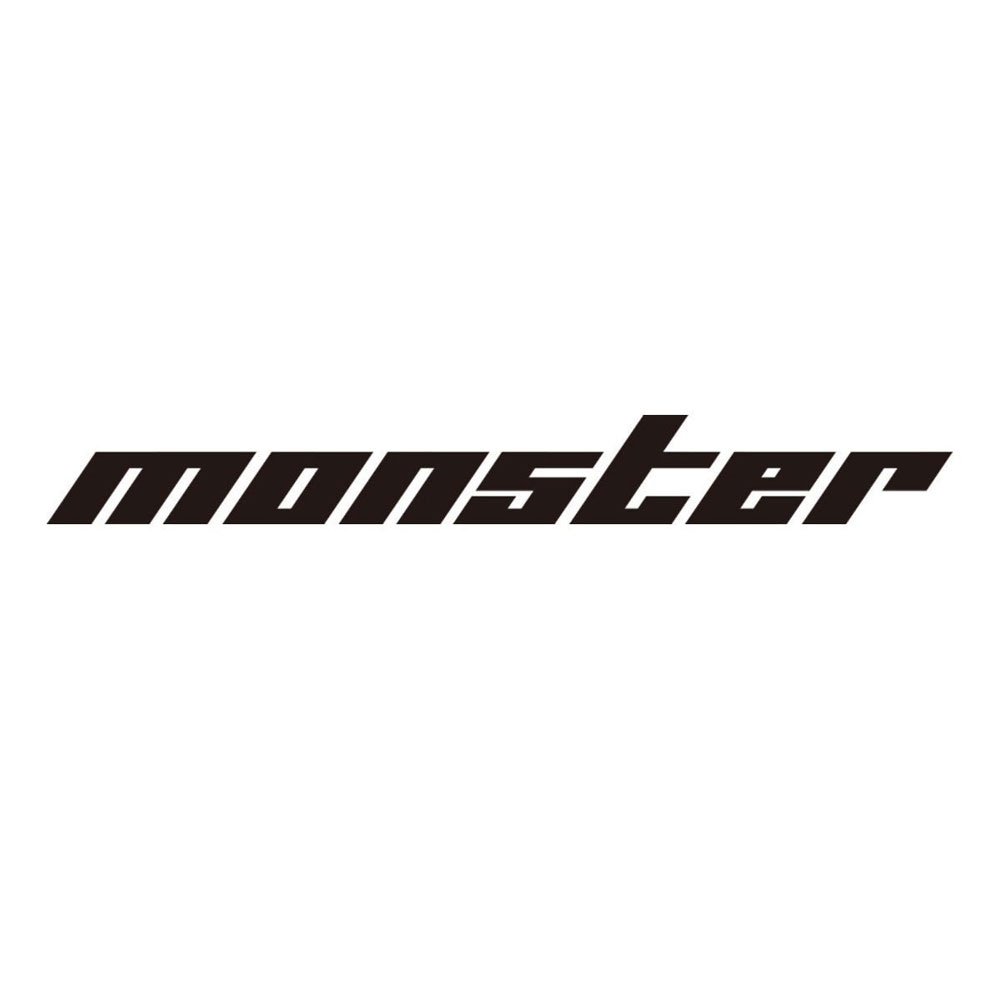 MONSTERSPORT[モンスタースポーツ][切り文字ステッカー（黒小）]370×45