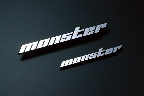 Chim　ステー仕様　メッキエンブレム MONSTERSPORT[モンスタースポーツ][モンスターメッキエンブレム大 ピン