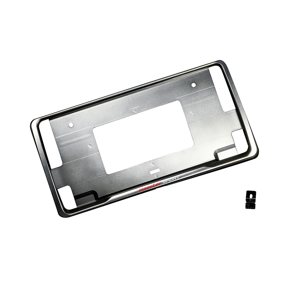 MONSTERSPORT[モンスタースポーツ][ナンバーフレーム チタンシルバー