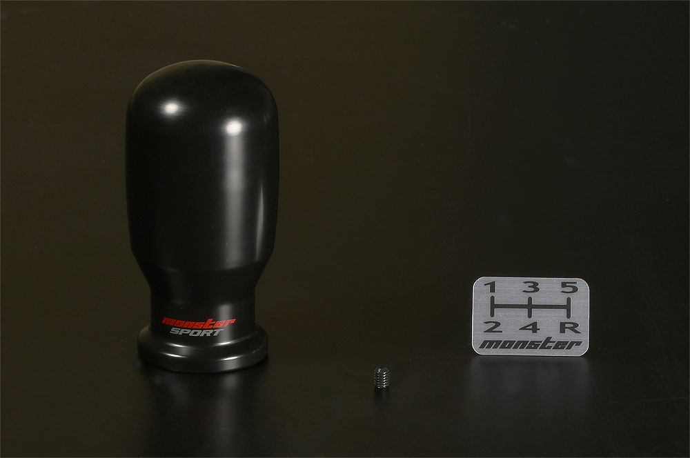 HA36Sアルトワークス用 モンスタースポーツ シフトノブBタイプ(スティック型)ブラック 軽量ジュラコン非売品金属ステッカー付 未使用品 MONSTERSPORT[モンスタースポーツ][シフトノブ Bタイプ (スティック型