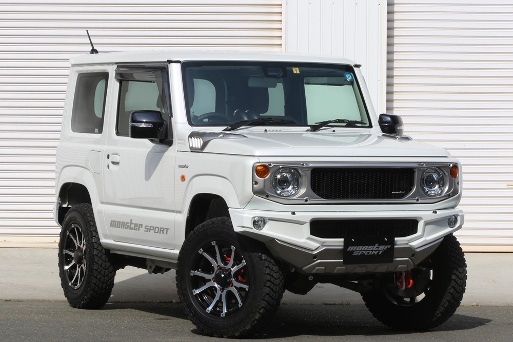 ジムニーjb64 MONSTER SPORT ショック減衰力調整式 JB64/74 ODK 減衰力14段調整式 ショックアブソーバー フワフワ解消