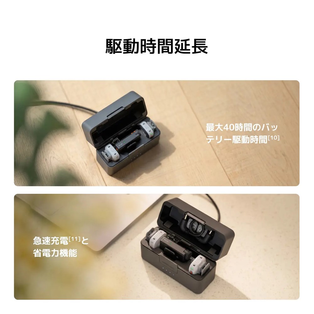 ��DJI Mic Mini 2S��1 TX + 1 ��Х��� RX + ���ť������ˡϥ磻��쥹�ޥ��� DMM559 *����������