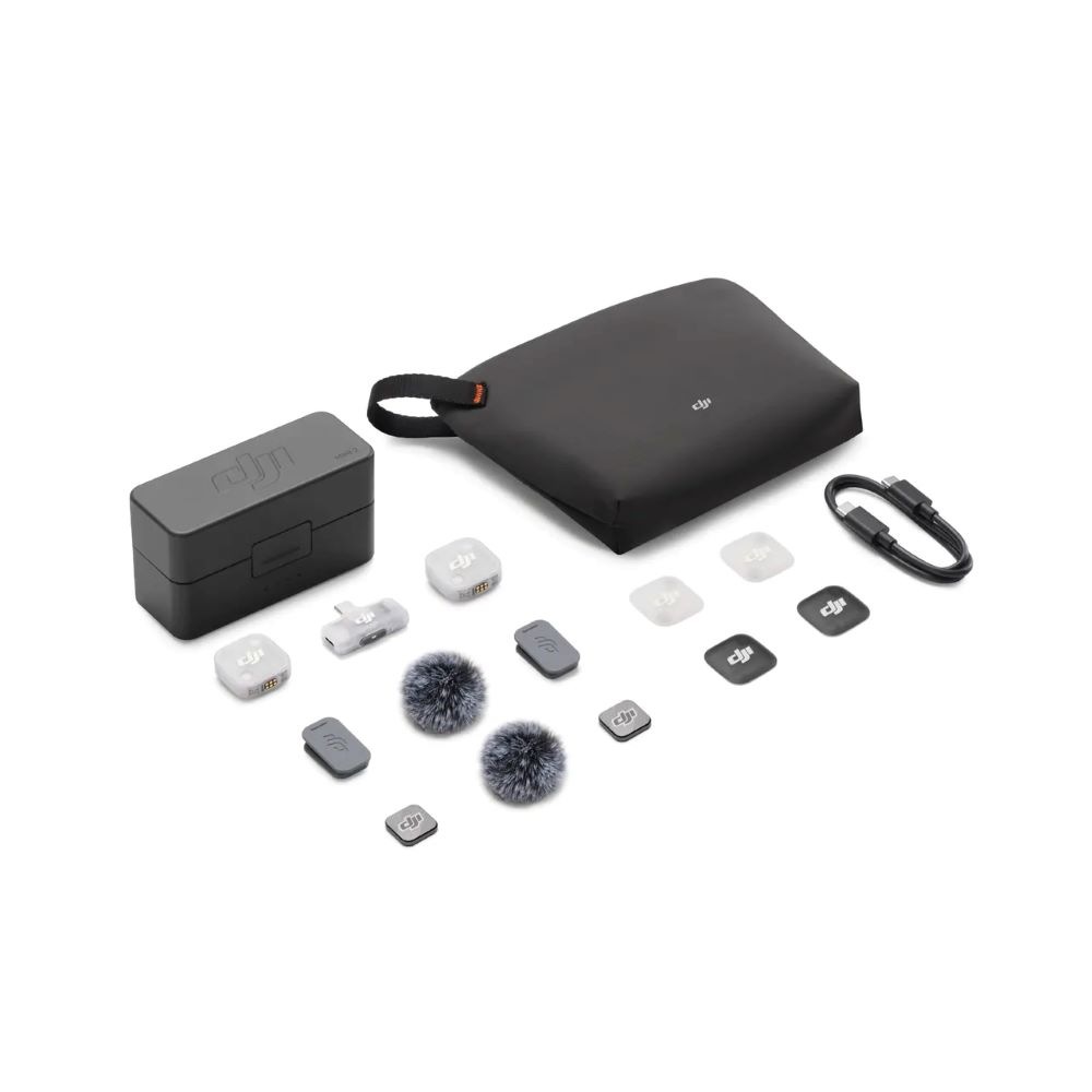 ��DJI Mic Mini 2��2 TX + 1 ��Х��� RX + ���ť������ˡϥ磻��쥹�ޥ��� DMM532 *����������