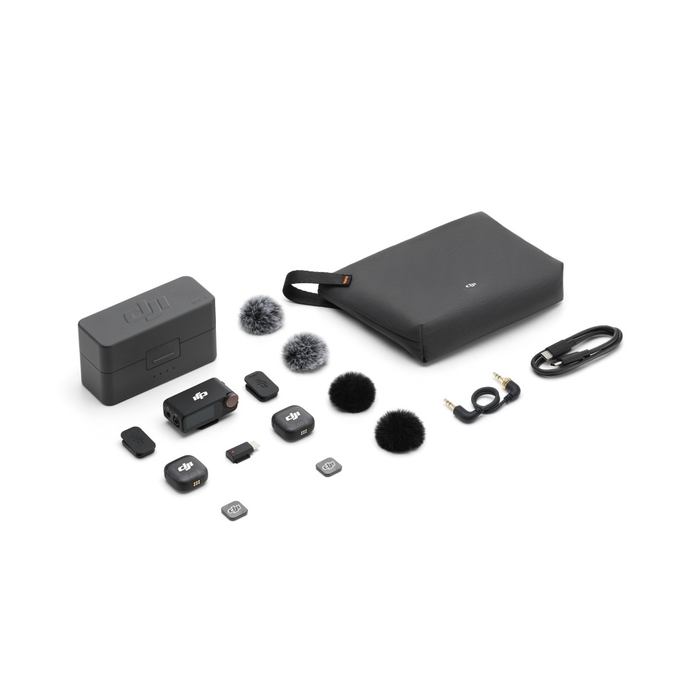 ��DJI Mic 3��2 TX + 1 RX + ���ť������ˡϥ磻��쥹�ޥ��� DAM001 *����������