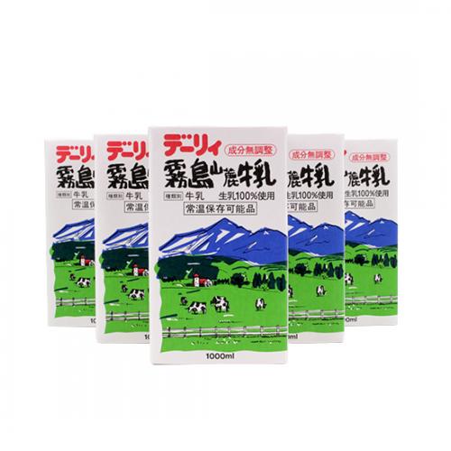 デーリィ【常温保存】霧島山麓牛乳 1000ml×6本セット
