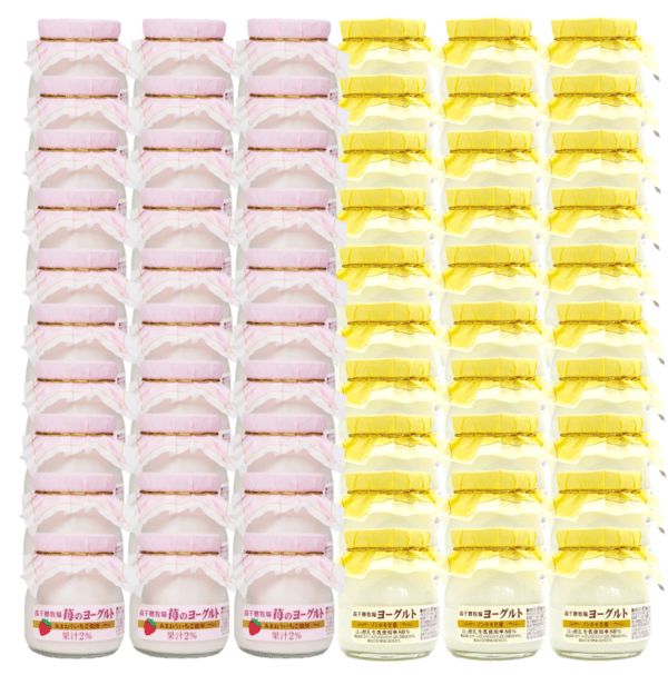 【送料無料】高千穂牧場ヨーグルト×30、苺のヨーグルト×30