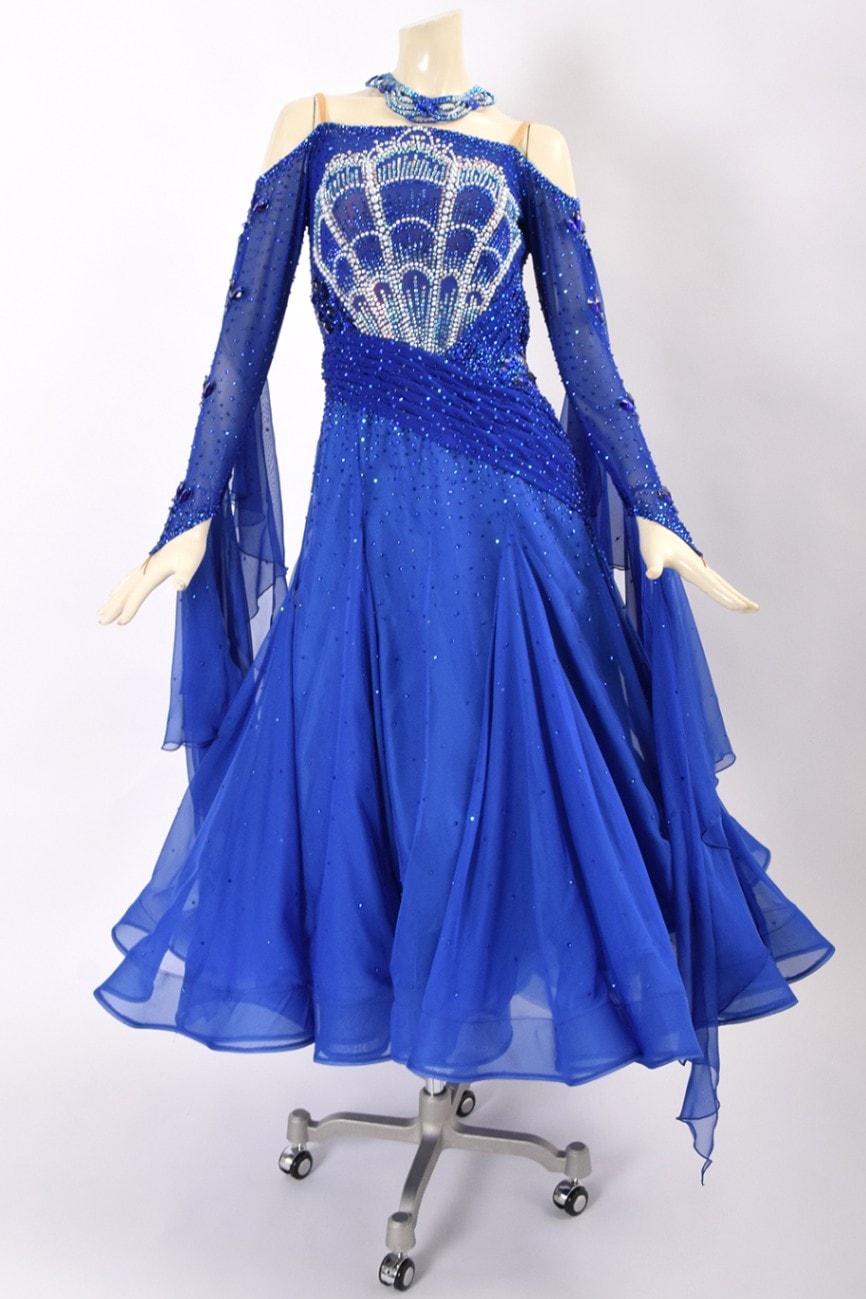 社交ダンスドレス、スタンダードドレス モダンドレス 送料無料 豪華社交ダンスドレス 競技 オーダーメード