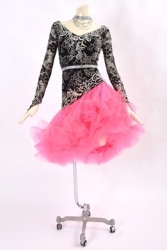 ★専用です。タカダンス　ピンクフリンジが上品で可愛いいラテンドレス ✨ ☆専用です。タカダンス ピンクフリンジが上品で可愛いいラテンドレス ✨