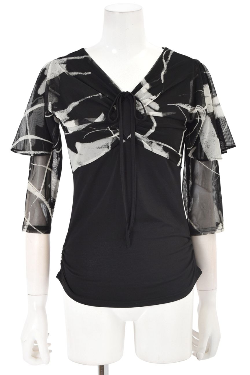 ブラウス KR-BL931 | 社交ダンス タカダンス レッスンウェア 練習着