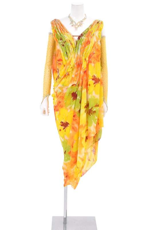 社交ダンス用ラテンドレス ラテンドレス WL0163AD サフラン S 社交ダンス タカダンス | LADIES