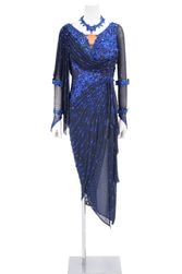 社交ダンスドレス 青 白 羽根装飾 サイズS〜M タカダンス タカダンス LADIES,ドレス takadance.shop 社交ダンス 衣装