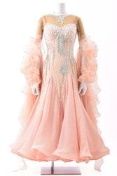 【7月末迄】タカダンス　スタンダードドレス　ピンク　M ML 着丈130 7月末迄】タカダンス スタンダードドレス ピンク M ML 着丈130