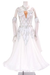 社交ダンススタンダードドレス M 社交ダンス スタンダードモダン ドレス 【ピンク】 DK496 – RAQS