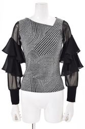 社交ダンス　スタンダード 黒と金　前上がり　アシンメトリー　小柄な方向け♬　M 枚方市】社交ダンス『​前田ダンスカンパニー』