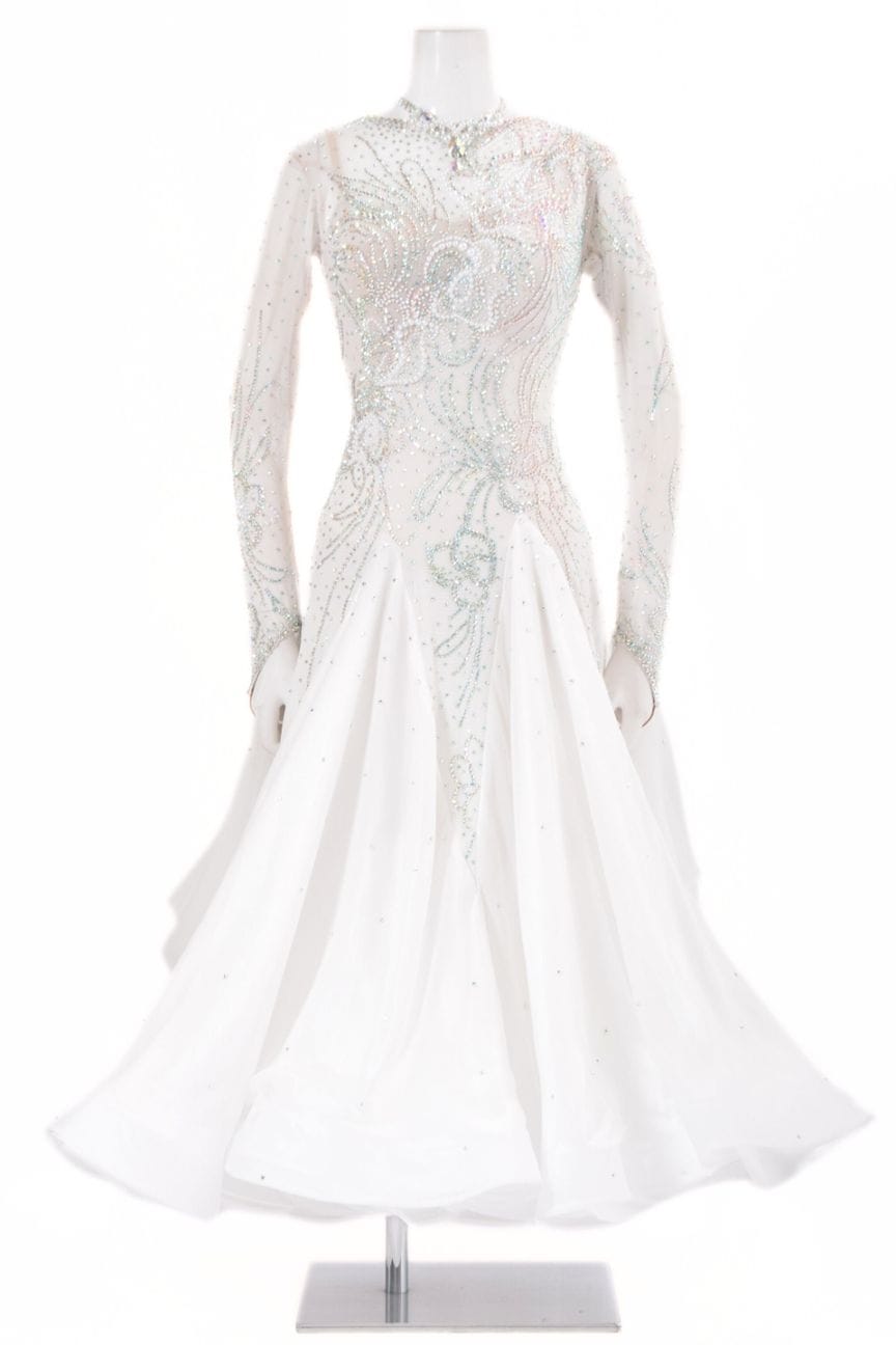 タカダンス　ホワイトレースドレスMサイズ タカダンス ホワイトレースドレスMサイズ スタンダードドレス WS0485