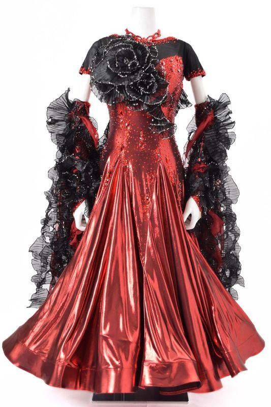 B1627★美品【セキネ】M★前ファスナー/えんじ系赤/スタンダードドレス☆社交 B1627☆美品【セキネ】M☆前ファスナー/えんじ系赤/スタンダードドレス