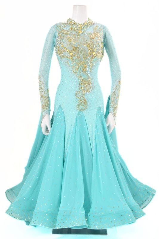 スタンダードドレス WS0737D M 社交ダンス モダンドレス ボールルーム