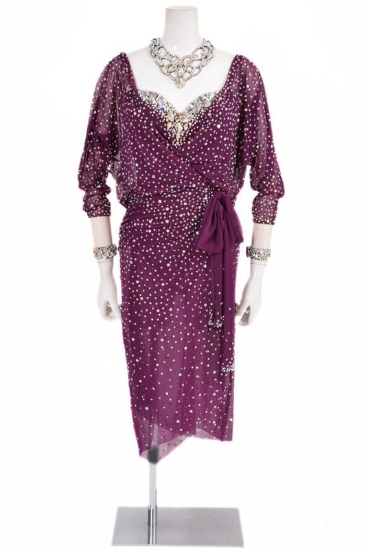 ラテンドレス WL0157D プラム M 社交ダンス タカダンス | LADIES