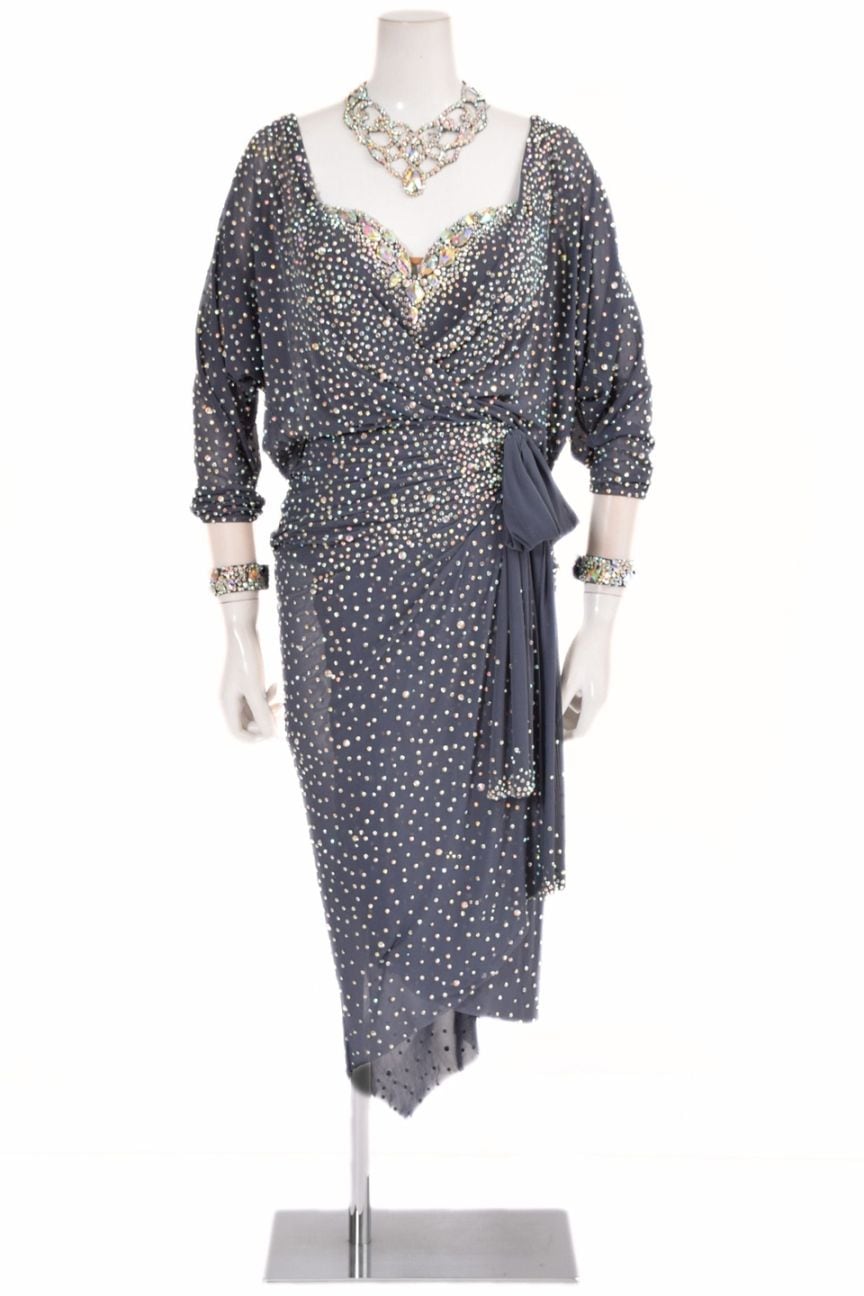 ラテンドレス WL0157D ヘマタイト M 社交ダンス タカダンス | LADIES